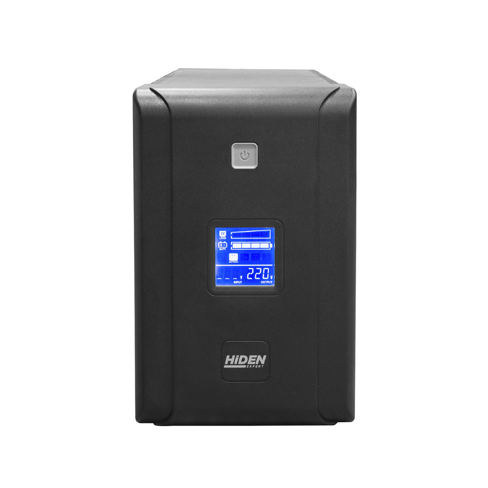 Источник бесперебойного питания HIDEN EXPERT ULS1200C / 1200 ВА / 720 Вт / 4 x CEE 7 (евророзетка) / 2 x IEC 320 C13